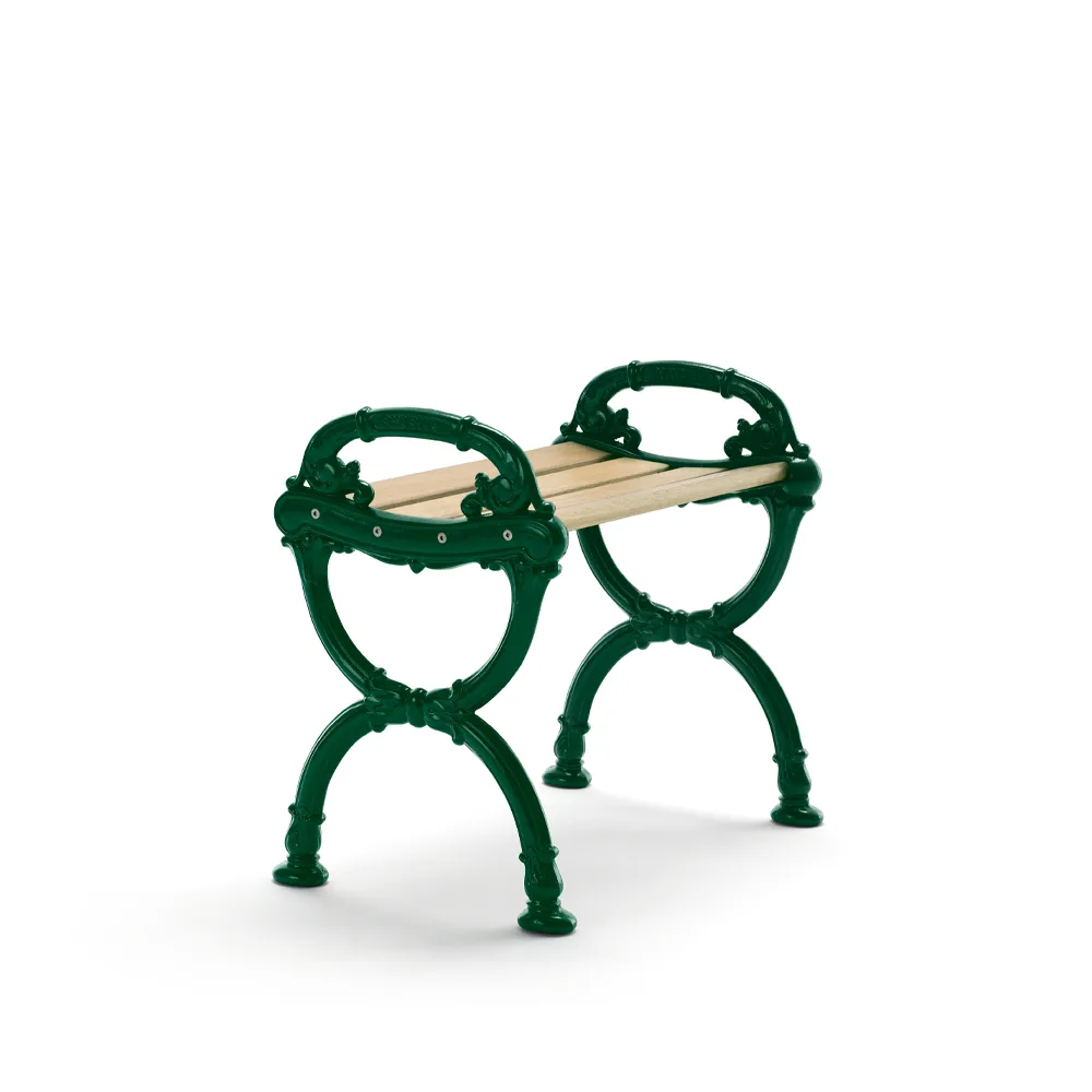 Byarum stool, Pine impregnation, green stand Byarums bruk