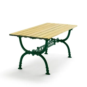 Byarum table 142x72 cm - Pine impregnation, green stand - Byarums bruk