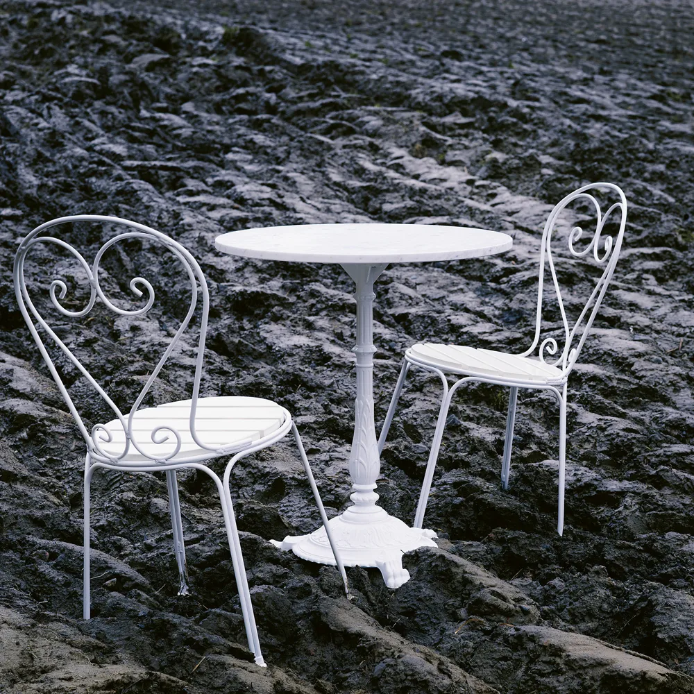 Classic No.1 chair, Black, metal seat Byarums bruk