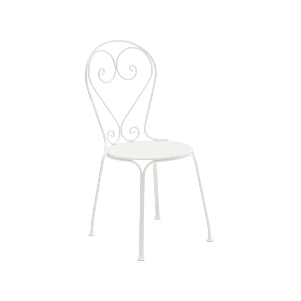 Classic No.1 chair, White, metal seat Byarums bruk