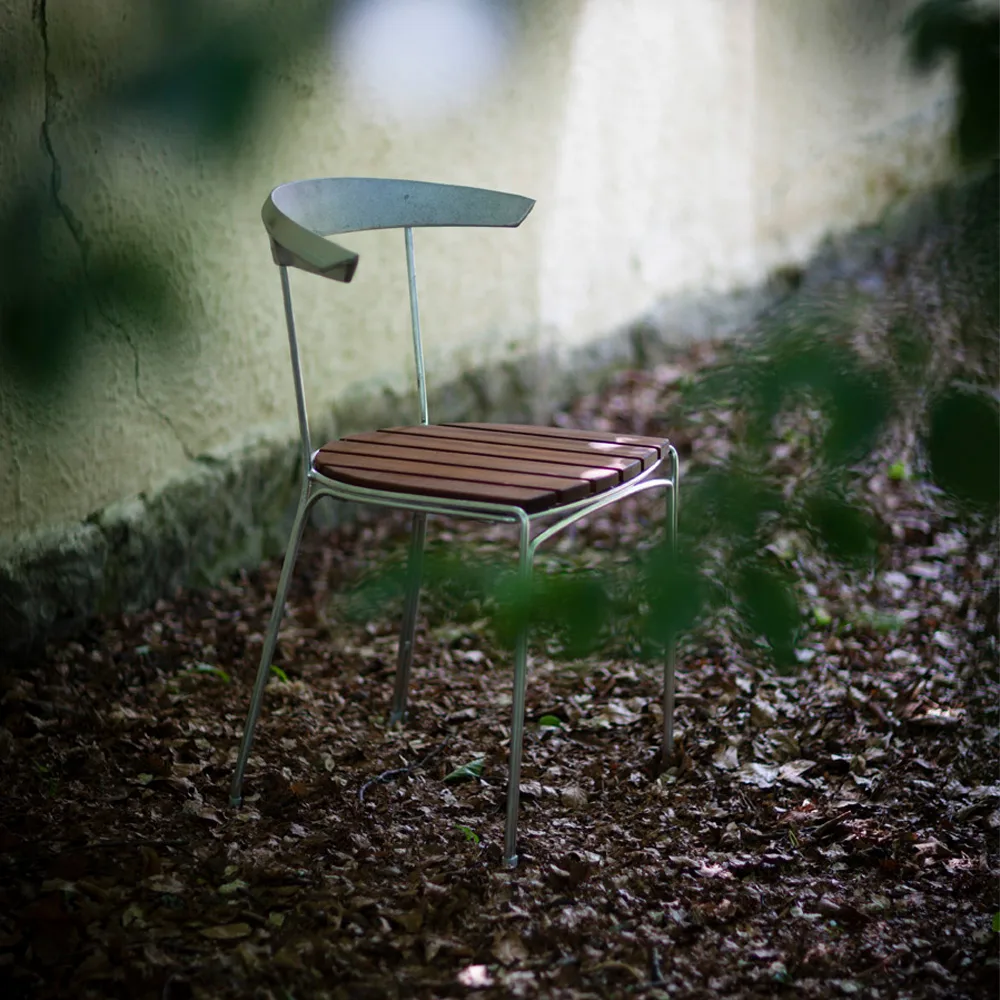 Dover chair, Black lacquered pine, black stand Byarums bruk