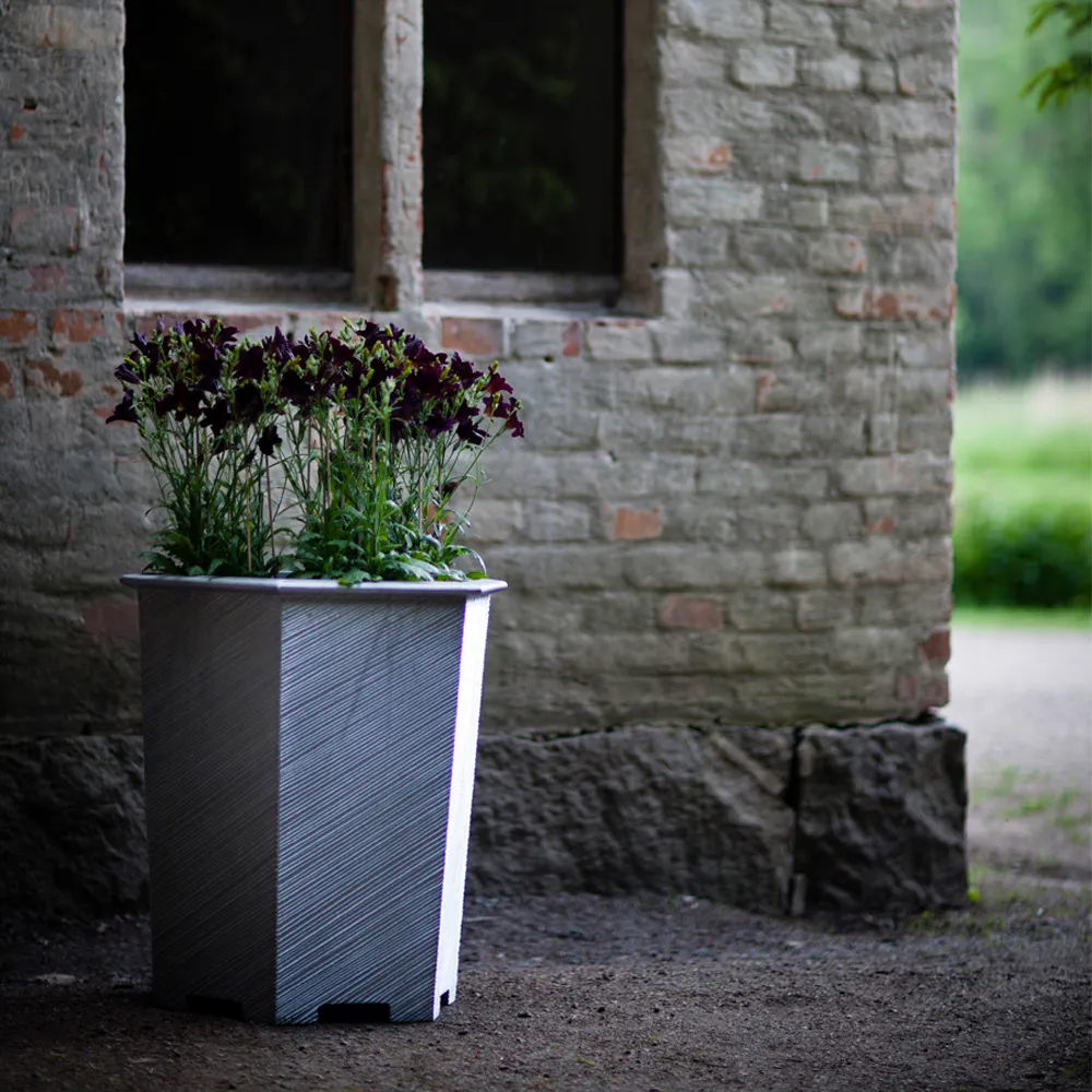 Hexagon plant pot, Black, no.1 Byarums bruk