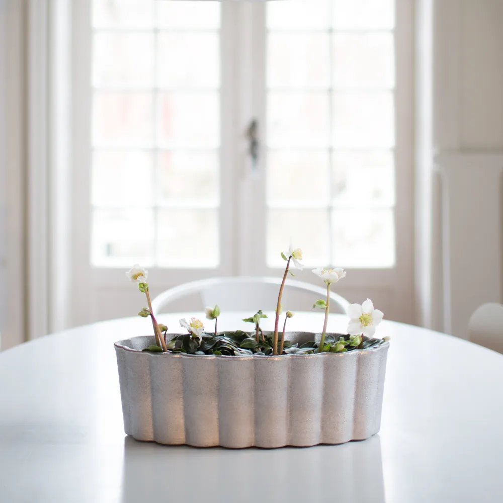 Palissad plant pot, Aluminum Byarums bruk