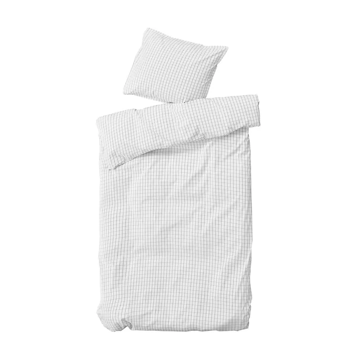 Bedding Erika 220x140 cm - Snow w. coal - byNORD