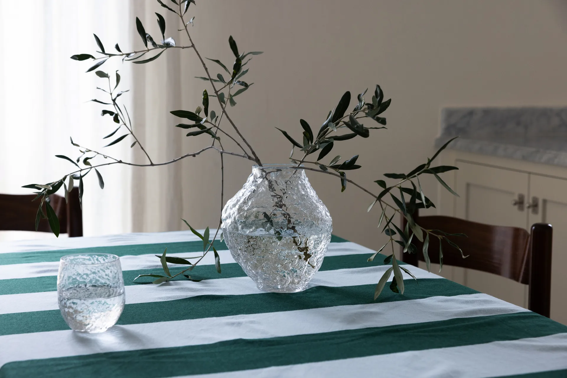 Corallo vase S 19x17x20.5 cm, Clear Byon