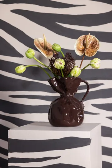Crumple vase - Brown - Byon