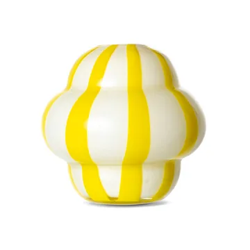 Curlie vase 20 cm - Yellow - Byon