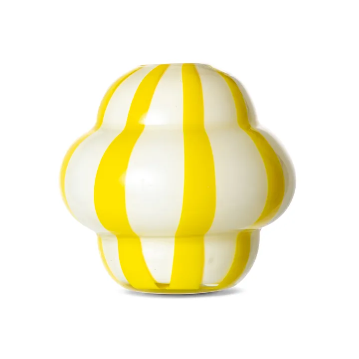 Curlie vase 20 cm - Yellow - Byon