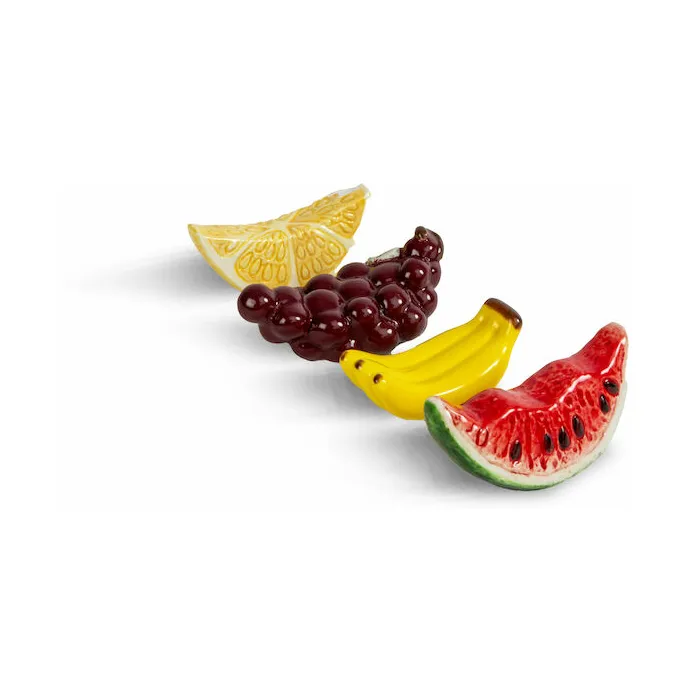 Fruits chopstick holders, 4-pack Byon