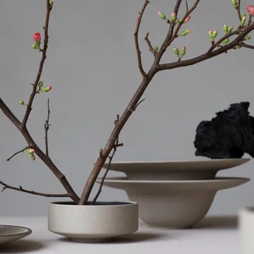 Fumiko soup plate - Beige-black - Byon