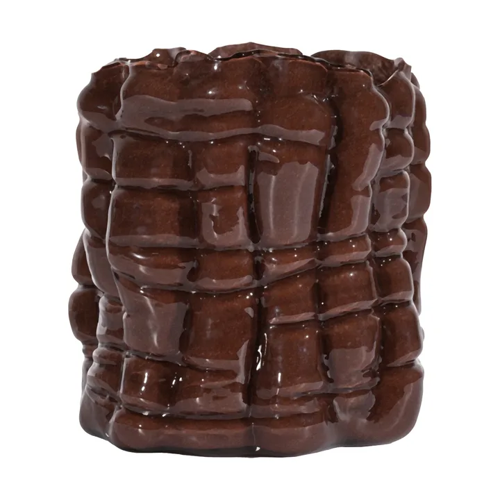 Laranne candle holder Ø15 cm - Brown - Byon