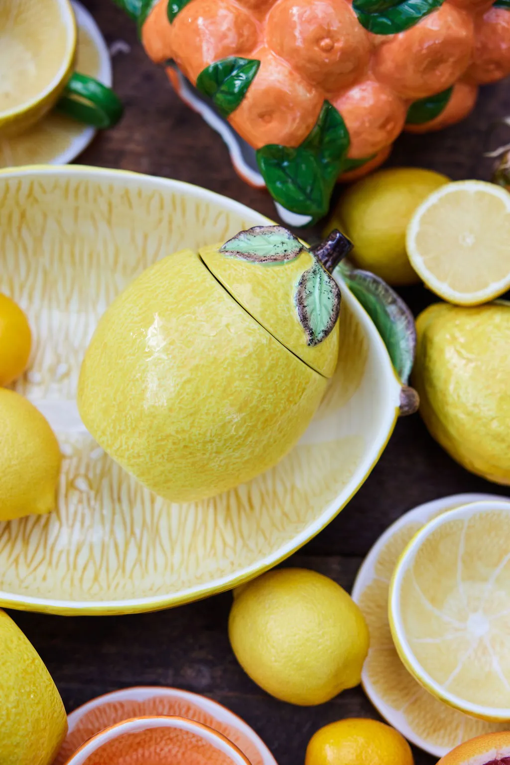 Lemon bowl with lid, Ø11x14.5 cm Byon