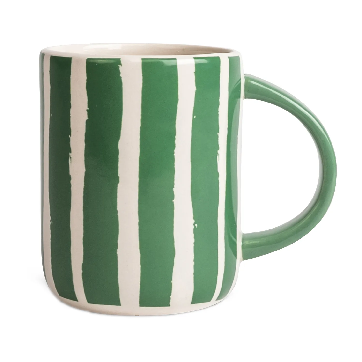 Liz mug stripe 28 cl, Green-white Byon