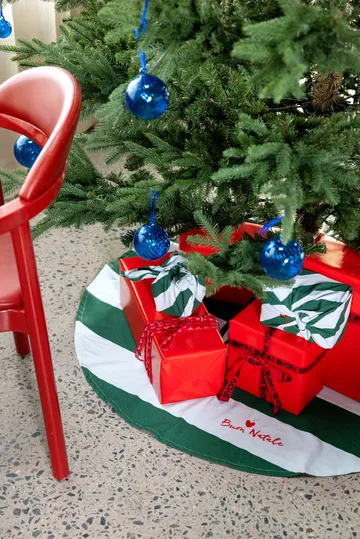 Love Christmas tree mat Ø100 cm - Green-light blue - Byon
