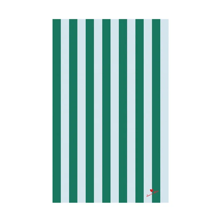Love tablecloth 150x280 cm - Green-light blue - Byon