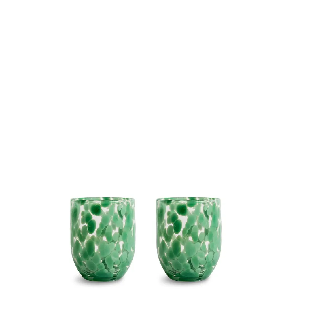 Messy Glass 30 cl 2-Pack, Green Byon