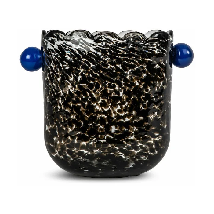 Messy vase-wine cooler, Black-blue Byon