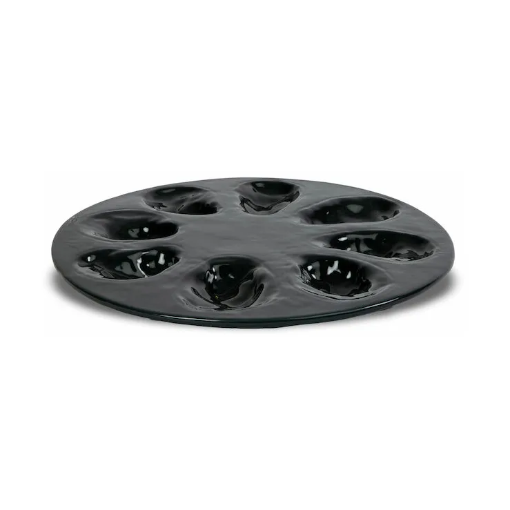 Oyster plate Ø27 cm, Grey Byon