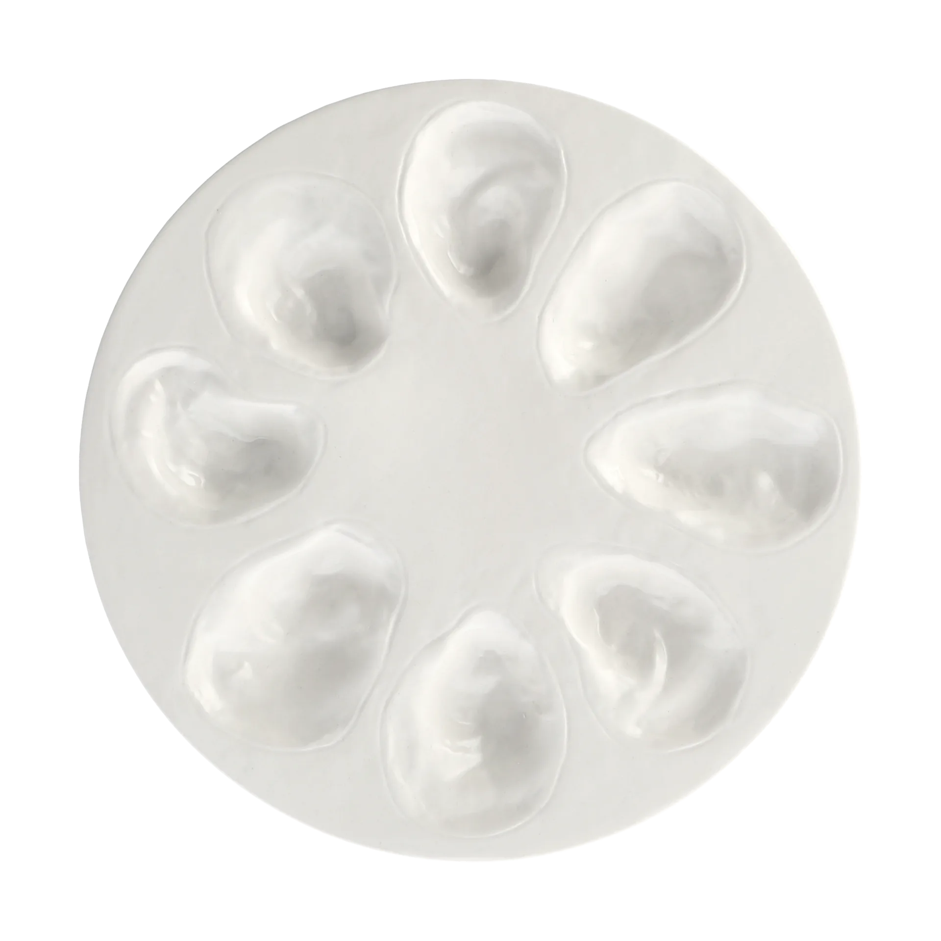 Oyster plate Ø27 cm, White Byon