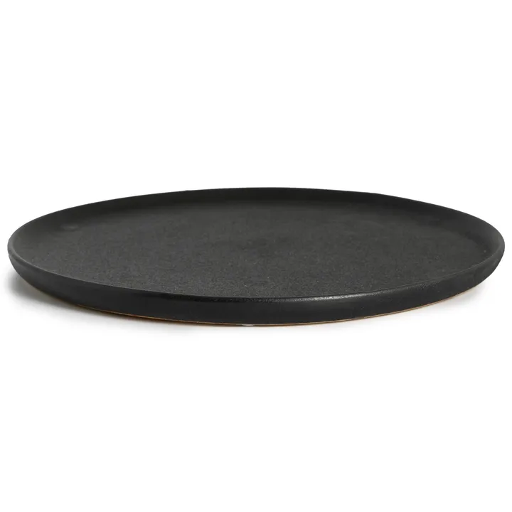 Raw Black plate Ø 27 cm - Black - Byon