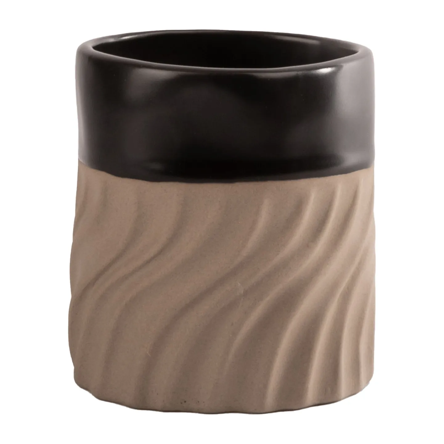 Swirl cup 24 cl, Black-beige Byon
