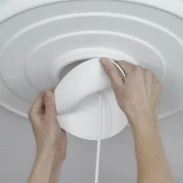CableCup Trio ceiling cup - white - CableCup