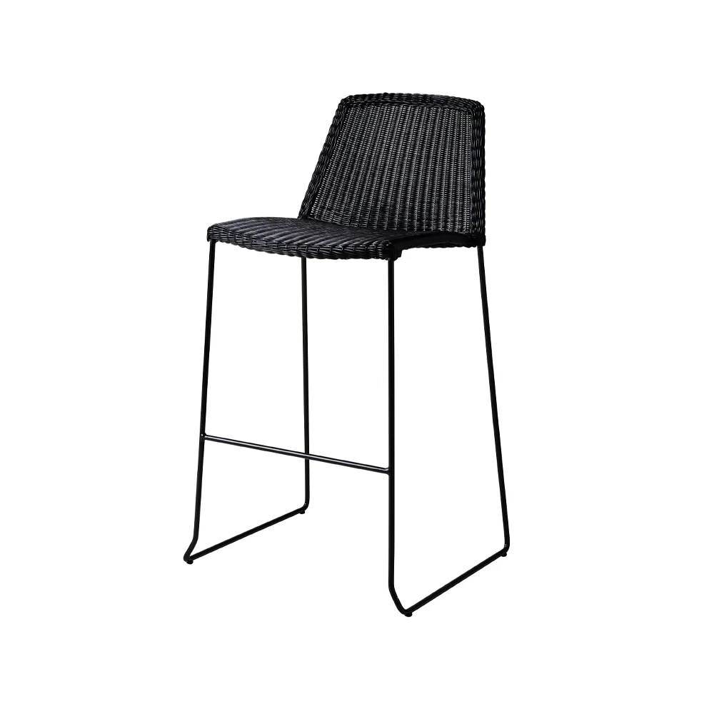 Breeze barstool, Black Cane-line