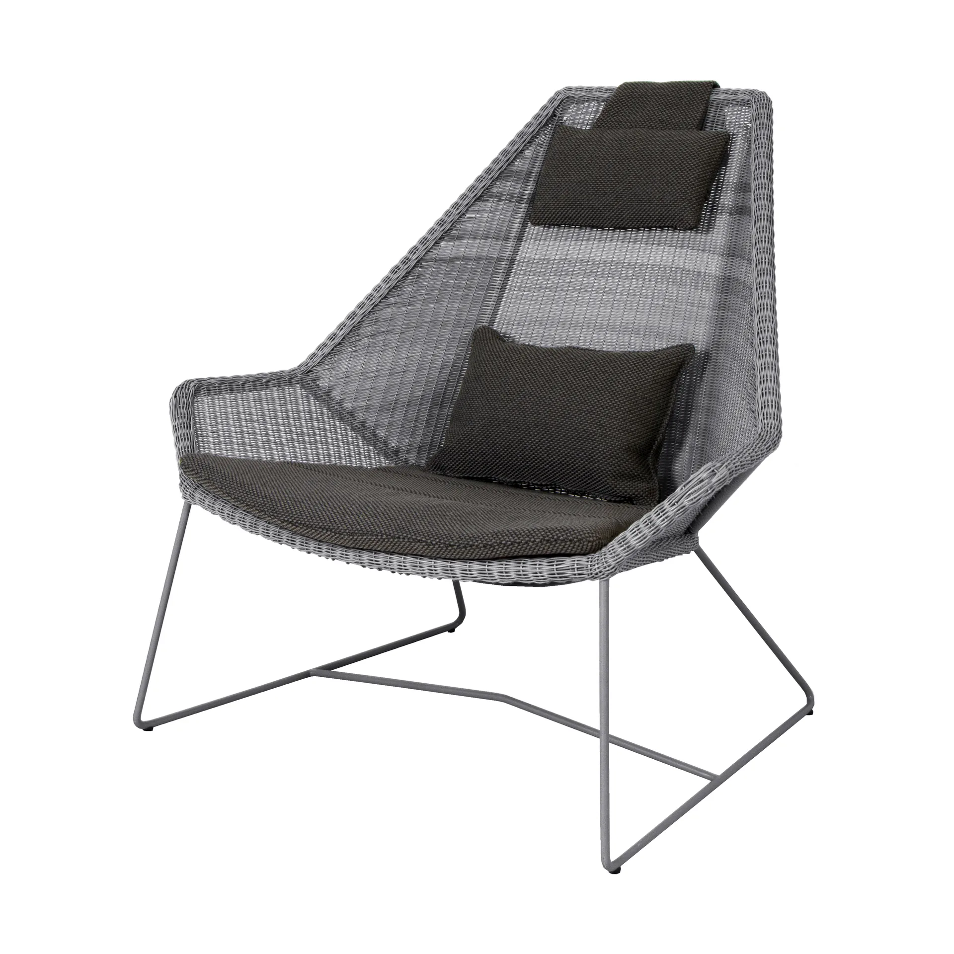 Breeze cushion set lounge armchair high back, Focus grey Cane-line