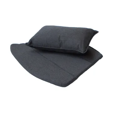 Breeze cushion set lounge chair - Cane-line Natté black - Cane-line