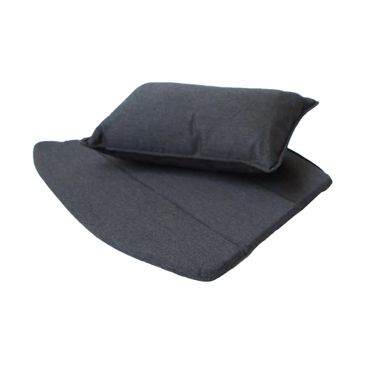 Breeze cushion set lounge chair - Cane-line Natté black - Cane-line