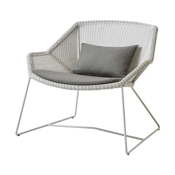 Breeze cushion set lounge chair - Cane-line Natté taupe - Cane-line