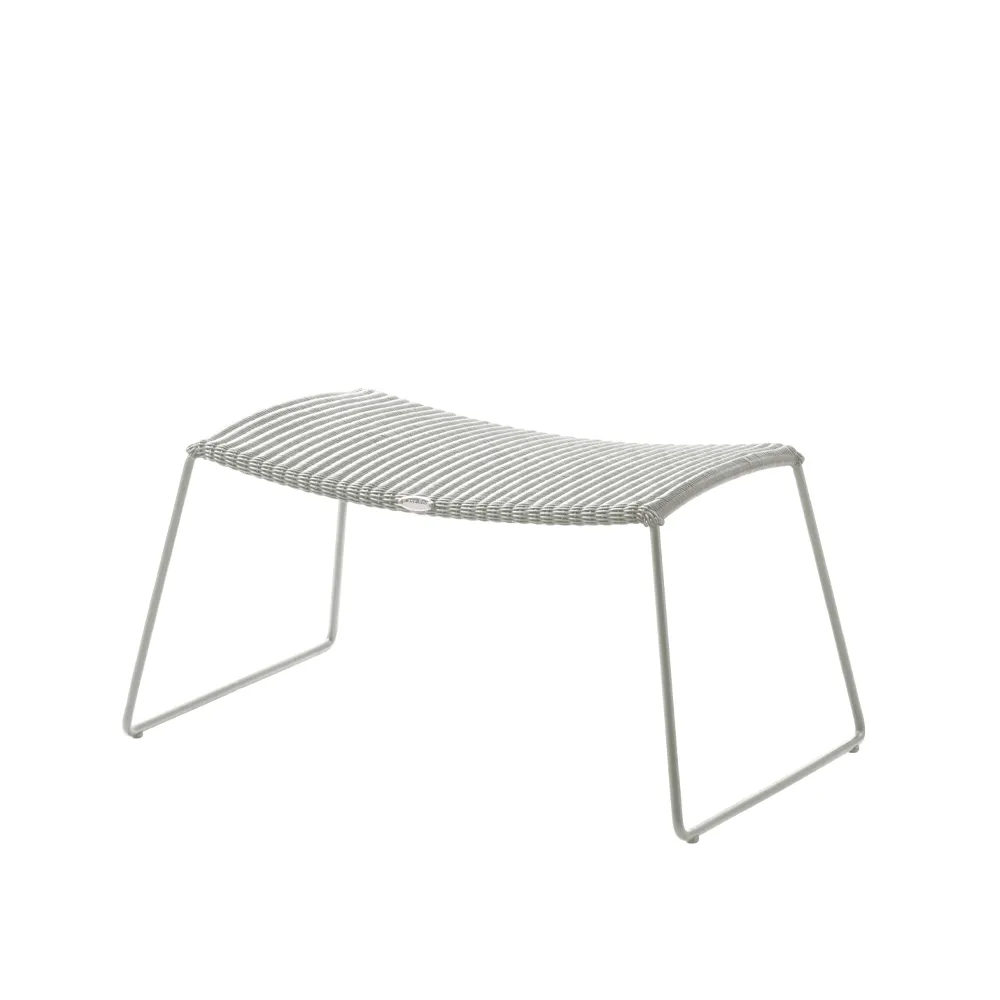 Breeze footstool, White grey Cane-line