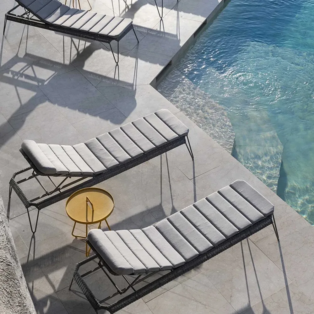 Breeze sun lounger cushion, Cane-line Natté white Cane-line
