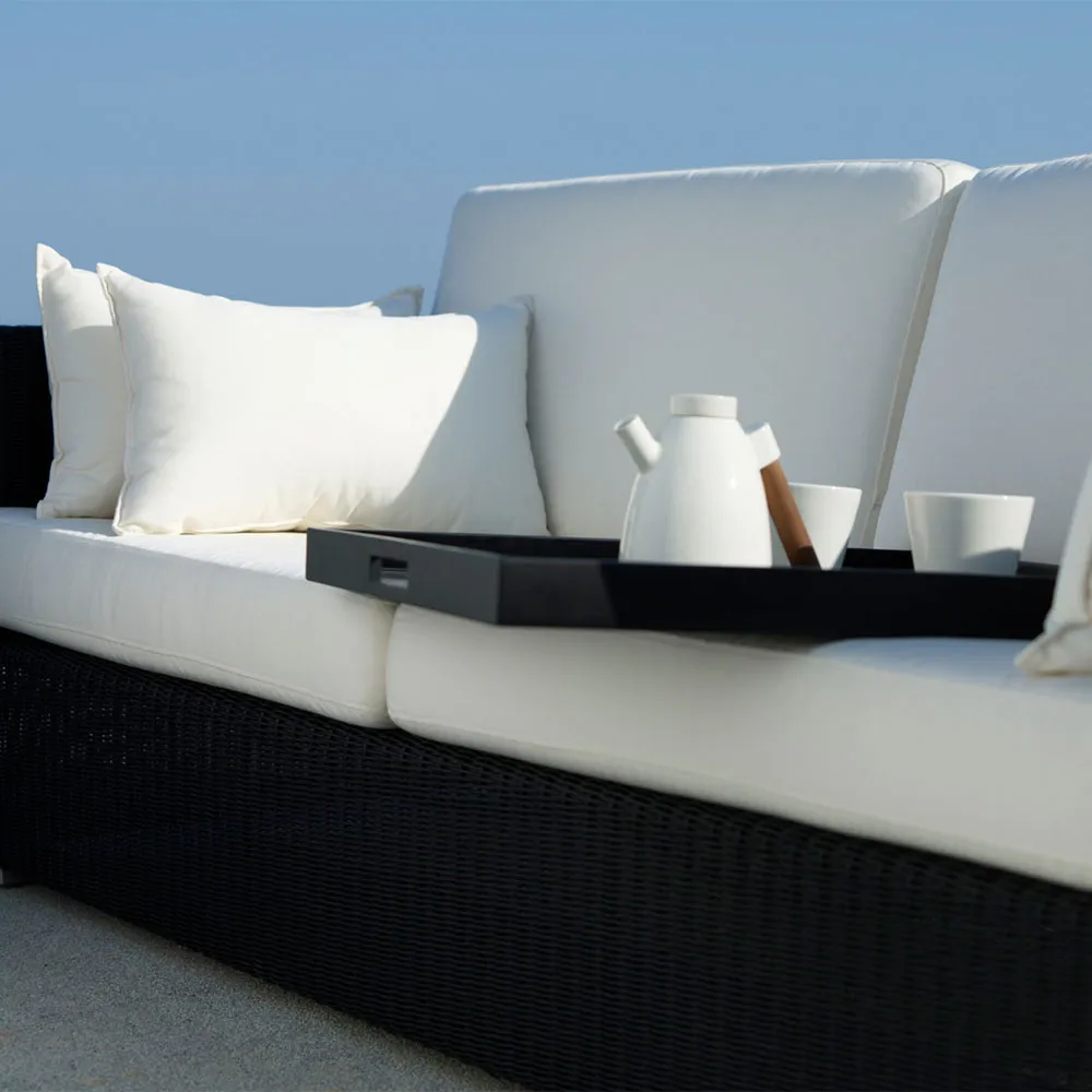 Club tray, Black, square Cane-line