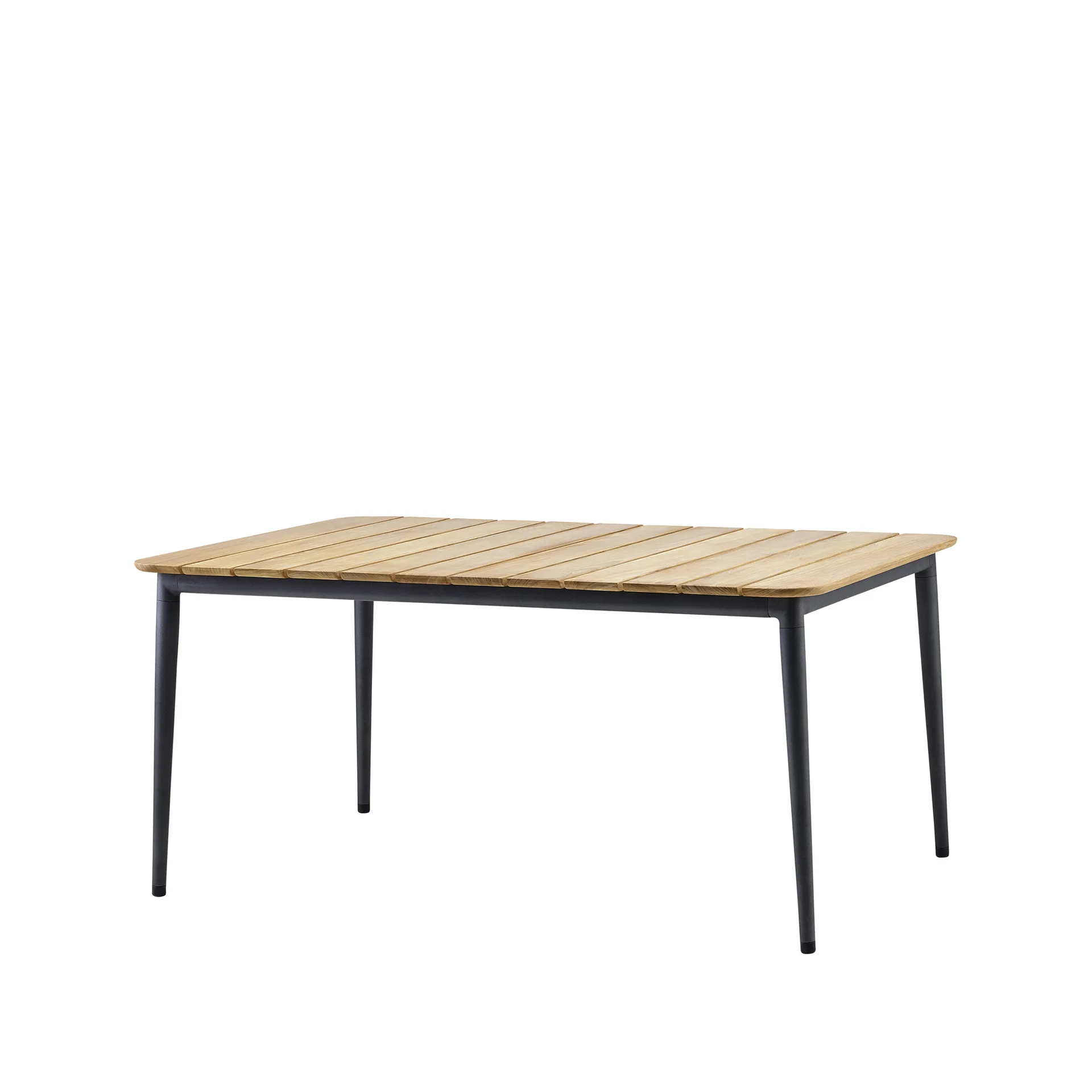 Core dining table teak 160x100x74 cm, Lava grey stand Cane-line