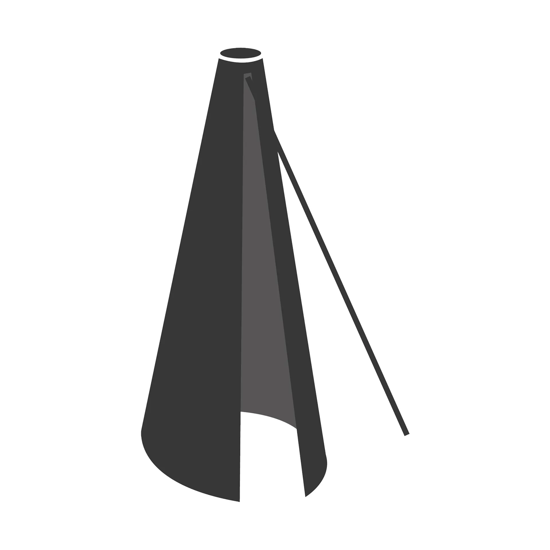 Cover 7 parasol cover, Black Cane-line