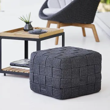 Cube stool - Dark grey - Cane-line