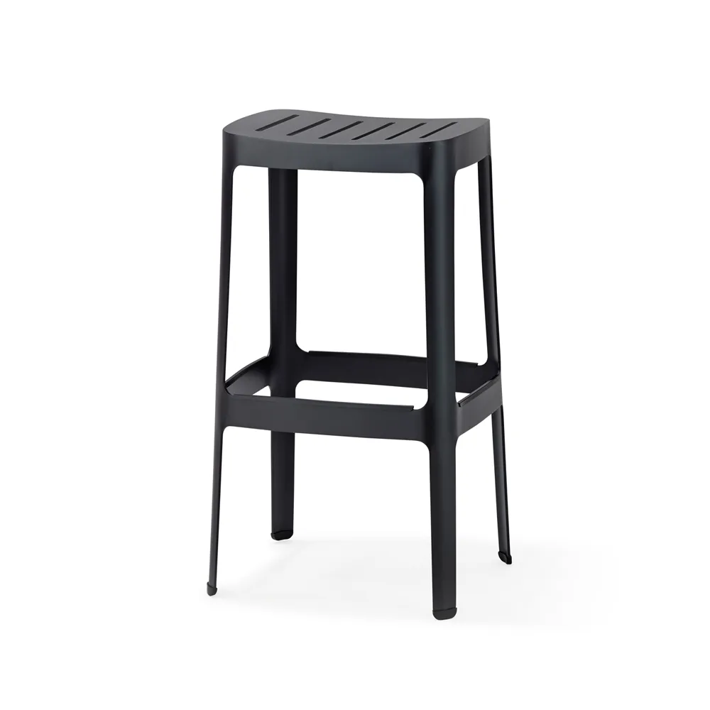 Cut barstool, Black Cane-line