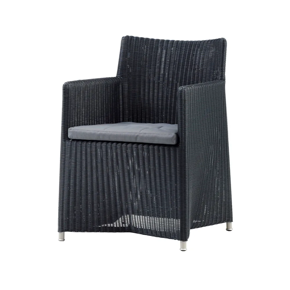 Diamond armchair, Graphite Cane-line