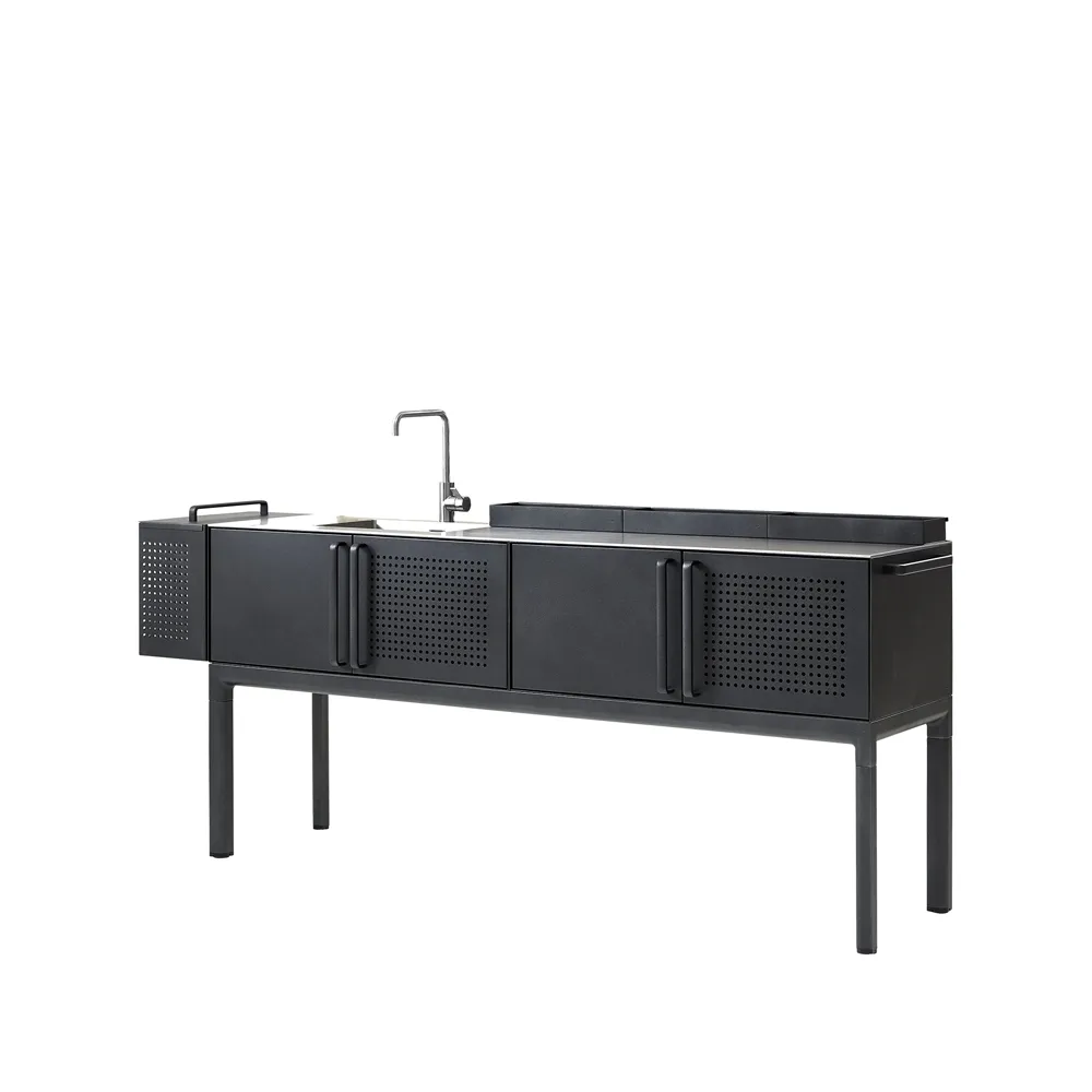 Drop outdoor kitchen, Lava grey, incl. sink and faucet Cane-line