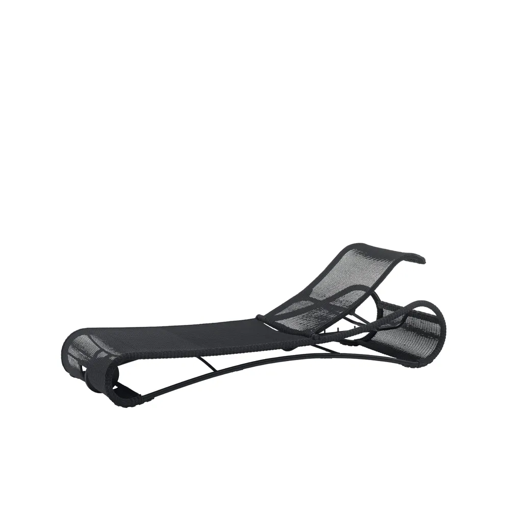 Escape sun lounger, Black Cane-line