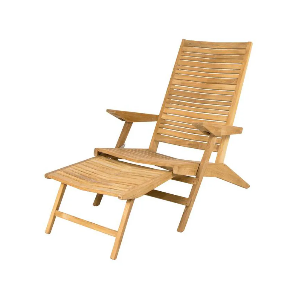 Flip sun chair, Teak Cane-line