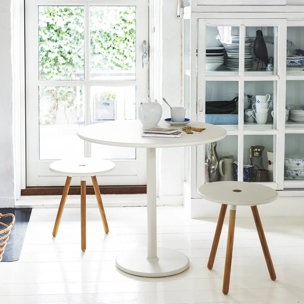 Go coffee table Ø80 cm, Lava grey-lava grey Cane-line