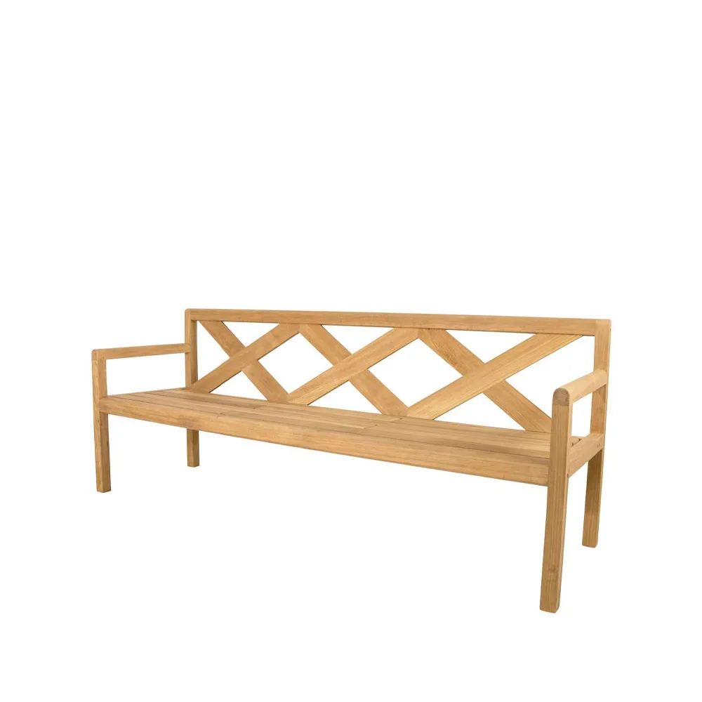 Grace 3-seater bench, Teak Cane-line