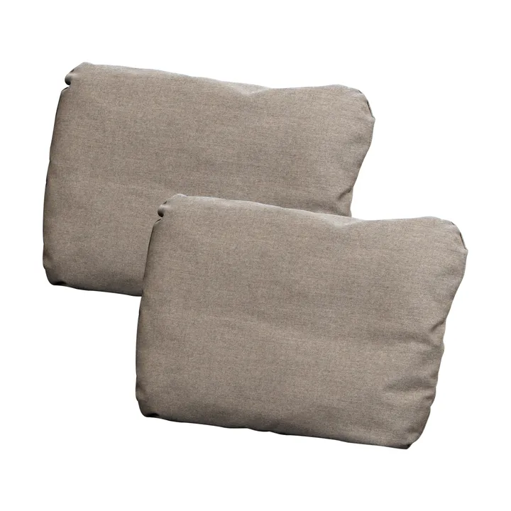 Lansing back cushion for sofa 2-pack - Cane-line Natté taupe - Cane-line