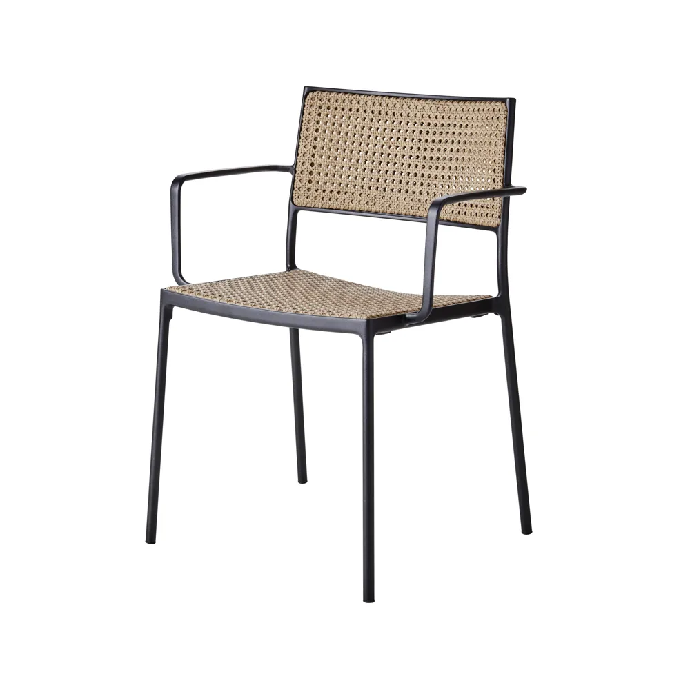 Less armchair, Natural-lava grey frame Cane-line