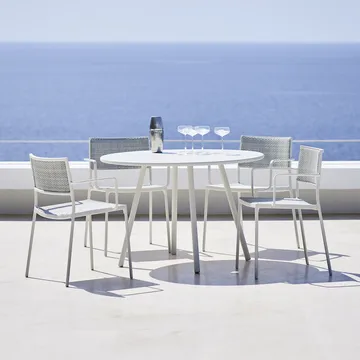 Less armchair - Natural-lava grey frame - Cane-line