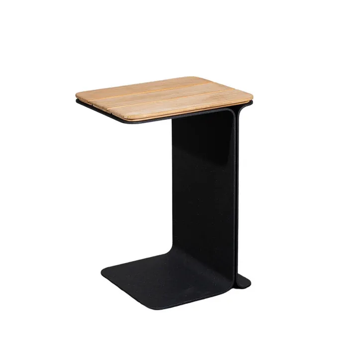 Mega side table - Teak-lava grey frame - Cane-line
