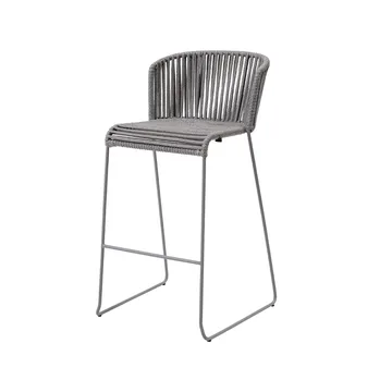 Moments bar stool - Grey - Cane-line
