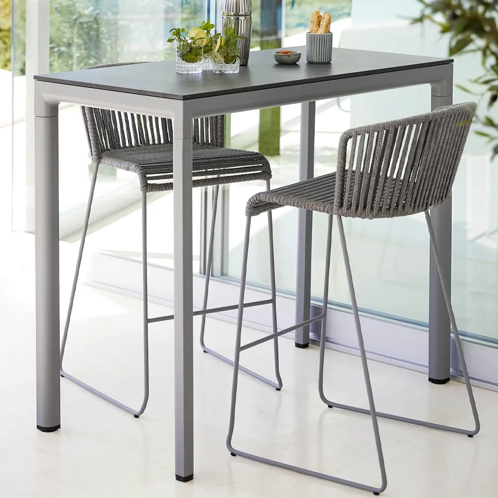 Moments bar stool, Grey Cane-line